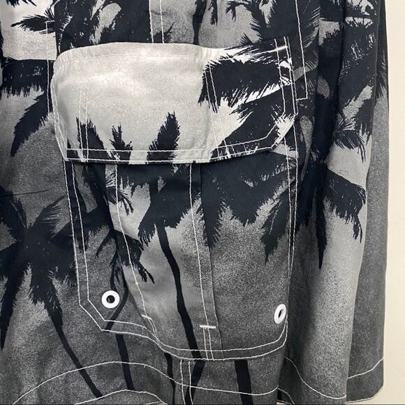 Merona Palm Trees Swim Trunks Sz XL 40-42 - Picture 4 of 6